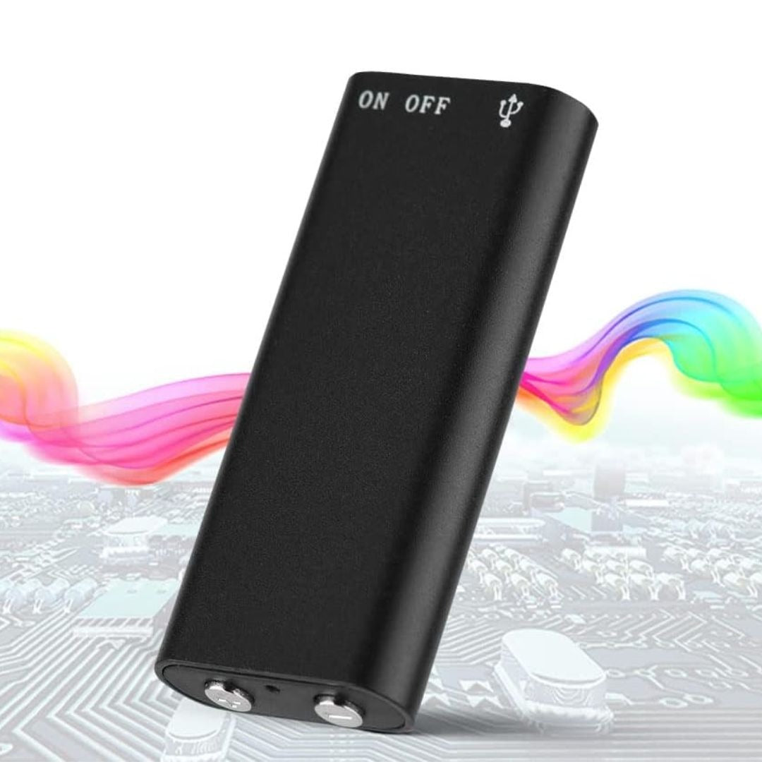 Mini Spy Voice Recorder with Sound Activation and USB, 200 hours of recording